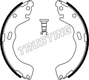 Jeu de mâchoires de frein TRUSTING 049.150