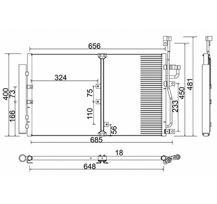 Condenseur, climatisation PowerMax 7110471