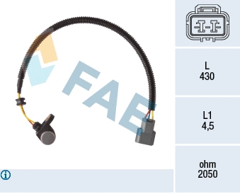 Capteur d'angle, vilebrequin FAE 79419