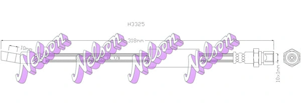 Flexible de frein KAWE H3325