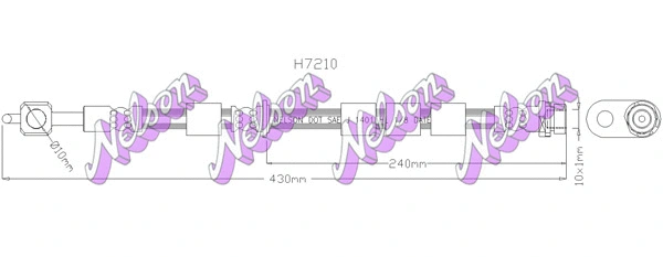 Flexible de frein KAWE H7210