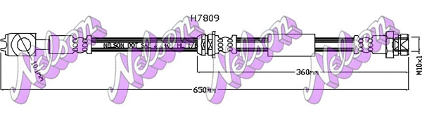 Flexible de frein BROVEX-NELSON H7809