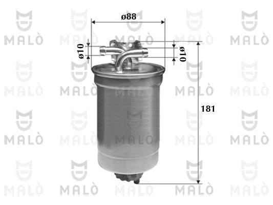 Filtre à carburant AKRON-MALÒ 1520109