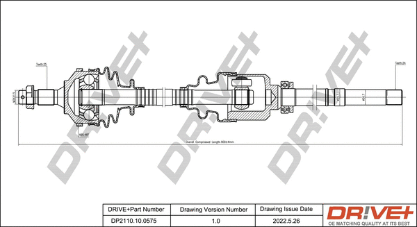 Arbre de transmission Dr!ve+ DP2110.10.0575