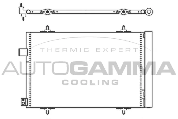 Condenseur, climatisation AUTOGAMMA 105585