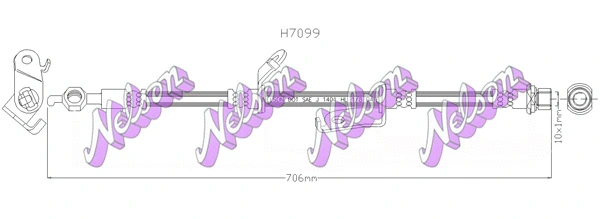 Flexible de frein KAWE H7099