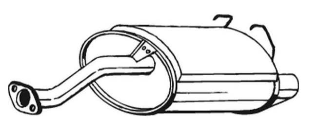 Silencieux arrière Vellerand 12658