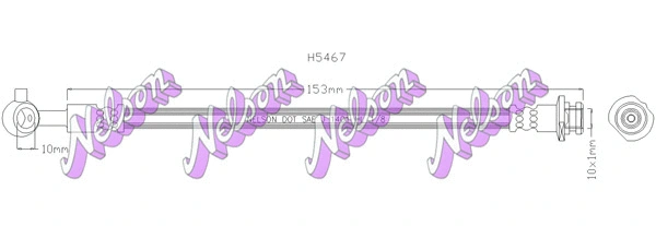 Flexible de frein KAWE H5467