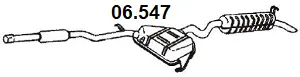 Silencieux arrière NOVAK 06.547