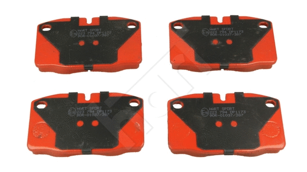 Kit de plaquettes de frein, frein à disque HART 223 794