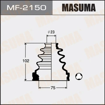 Jeu de joints-soufflets, arbre de commande MASUMA MF-2150