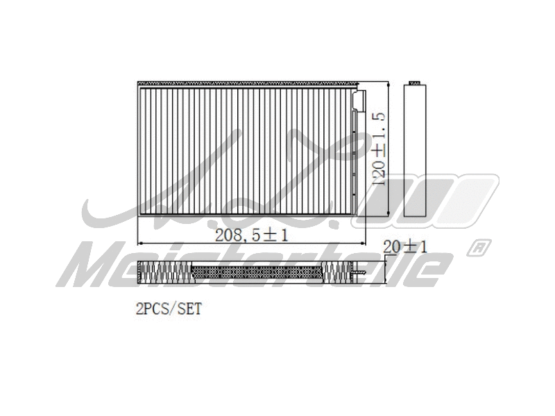 Filtre, air de l'habitacle A.Z. Meisterteile AZMT-41-010-1661