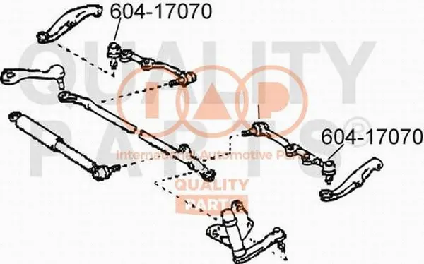 Rotule de barre de connexion IAP QUALITY PARTS 604-17070