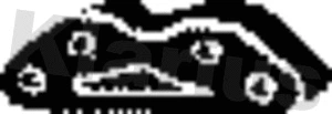 Support, silencieux KLARIUS 420242