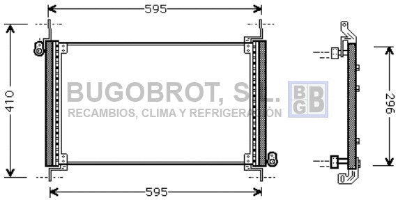 Condenseur, climatisation BUGOBROT 62-FT5237