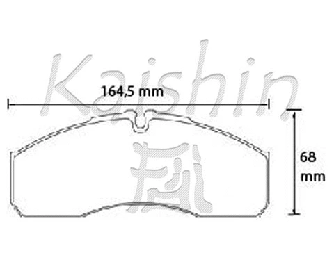 Kit de plaquettes de frein, frein à disque KAISHIN FK1321