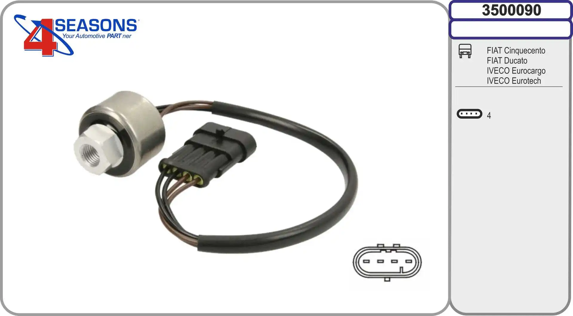 Pressostat, climatisation AHE 3500090
