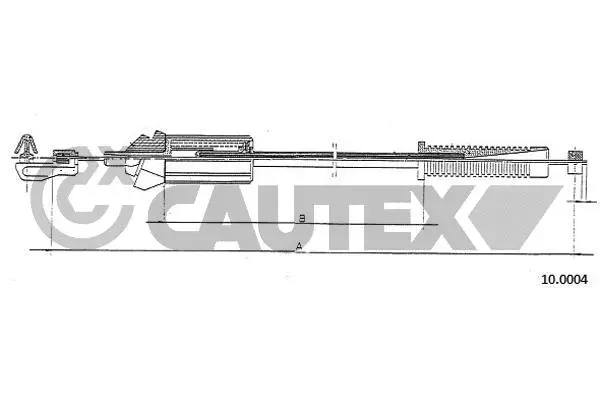 Câble d'accélération CAUTEX 766204