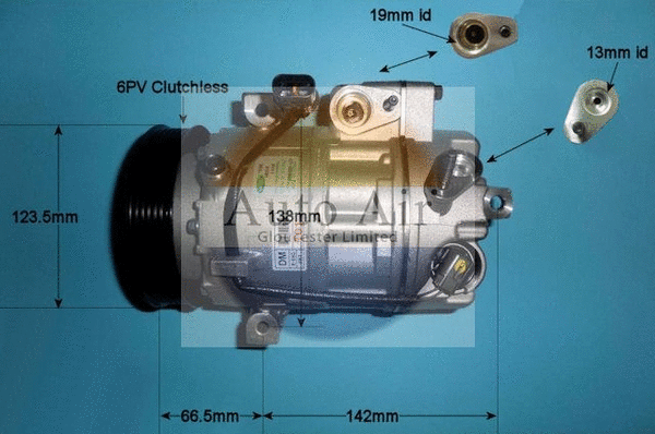 Compresseur, climatisation AUTO AIR GLOUCESTER 14-1515