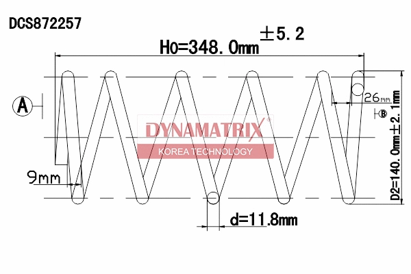 Ressort de suspension DYNAMATRIX DCS872257