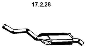 Silencieux arrière EBERSPÄCHER 17.2.28