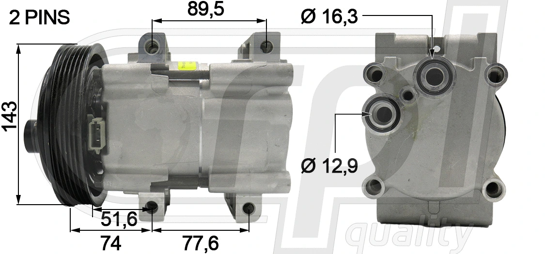 Compresseur, climatisation RPL QUALITY APCOFD5015