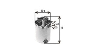 Filtre à carburant CLEAN FILTERS DN2726