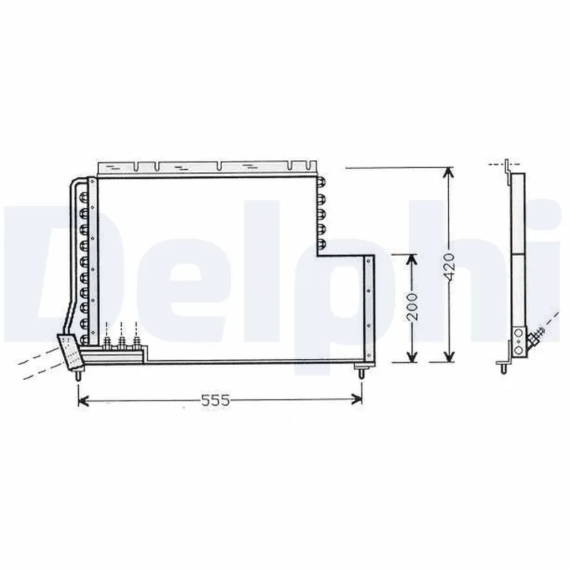 Condenseur, climatisation DELPHI TSP0225450