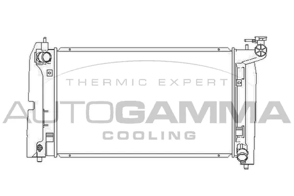 Radiateur, refroidissement du moteur AUTOGAMMA 104126