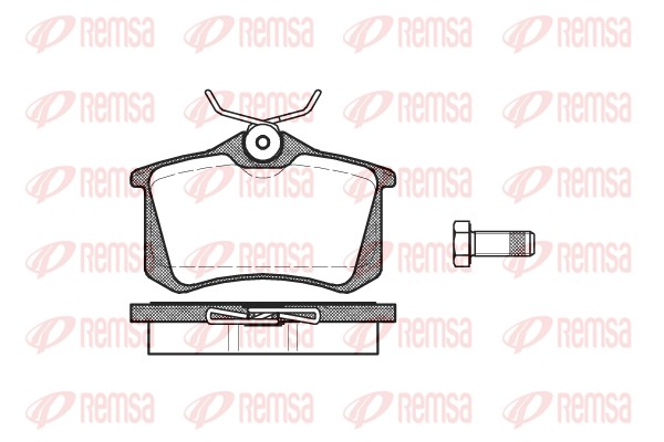 Kit de plaquettes de frein, frein à disque REMSA 0263.01