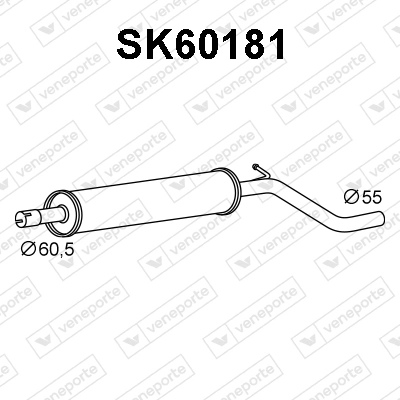 Silencieux avant VENEPORTE SK60181