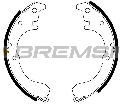 Jeu de mâchoires de frein BREMSI GF0960