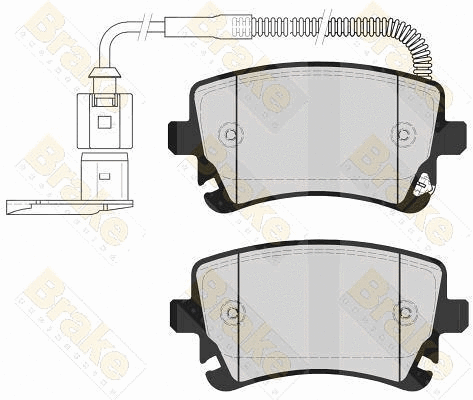 Kit de plaquettes de frein, frein à disque Brake ENGINEERING PA1585