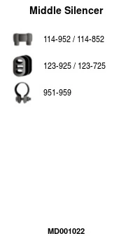 Silencieux central FA1 MD001022