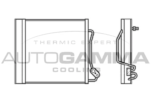 Condenseur, climatisation AUTOGAMMA 105509