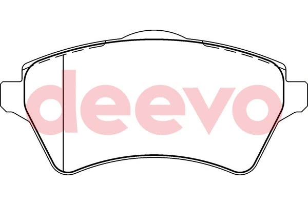 Kit de plaquettes de frein, frein à disque DEEVO BP52140