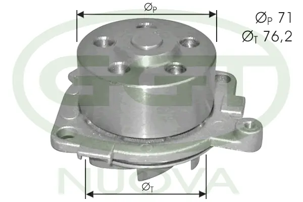 Pompe à eau, refroidissement du moteur GGT PA10749