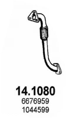 Tuyau d'échappement ASSO 14.1080