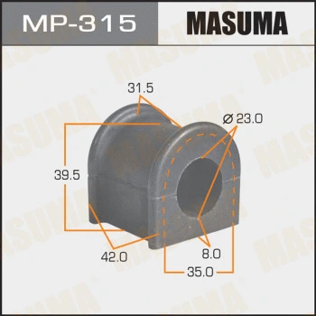 Coussinet de palier, stabilisateur MASUMA MP-315