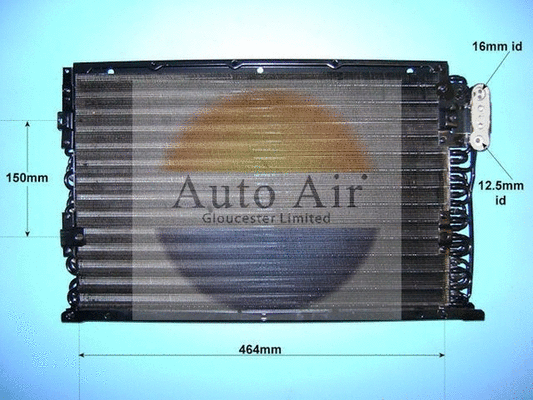 Condenseur, climatisation AUTO AIR GLOUCESTER 16-9744