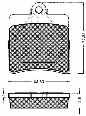 Kit de plaquettes de frein, frein à disque BSF 10564