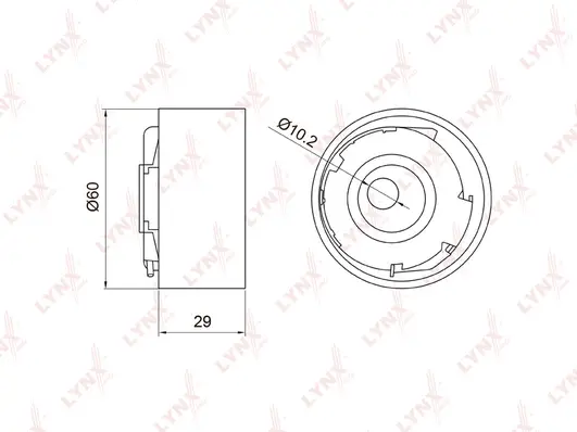 Poulie de tension, courroie crantée LYNXAUTO PB-1029