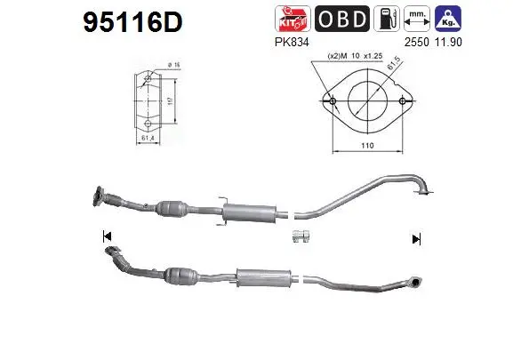 Catalyseur AS 95116D
