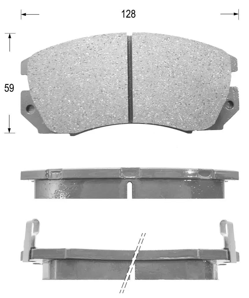 Kit de plaquettes de frein, frein à disque KAISHIN FK7017