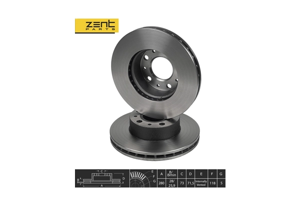 Disque de frein ZentParts Z06038