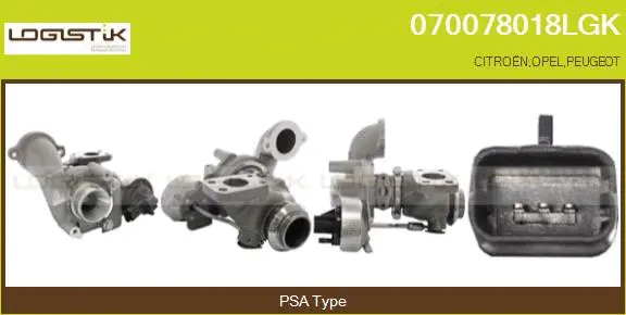 Turbocompresseur, suralimentation LGK 070078018LGK