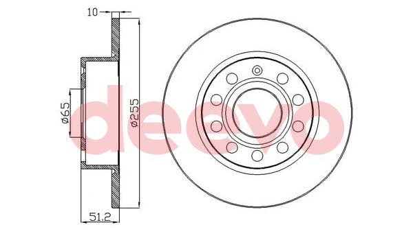 Disque de frein DEEVO BD16660