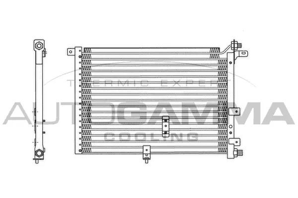 Condenseur, climatisation AUTOGAMMA 102777
