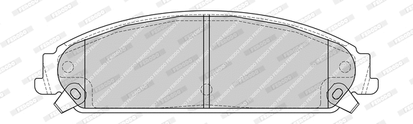 Kit de plaquettes de frein, frein à disque FERODO FDB4078-D