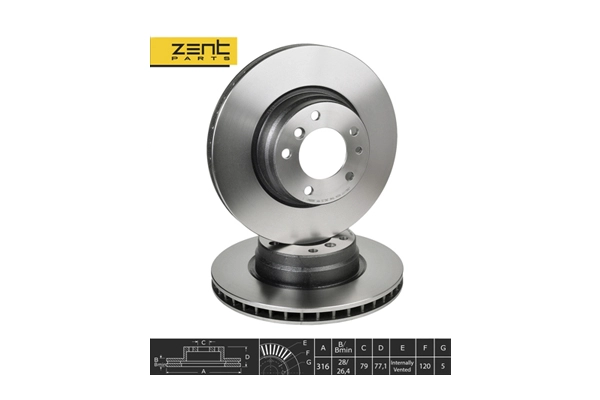 Disque de frein ZentParts Z06177